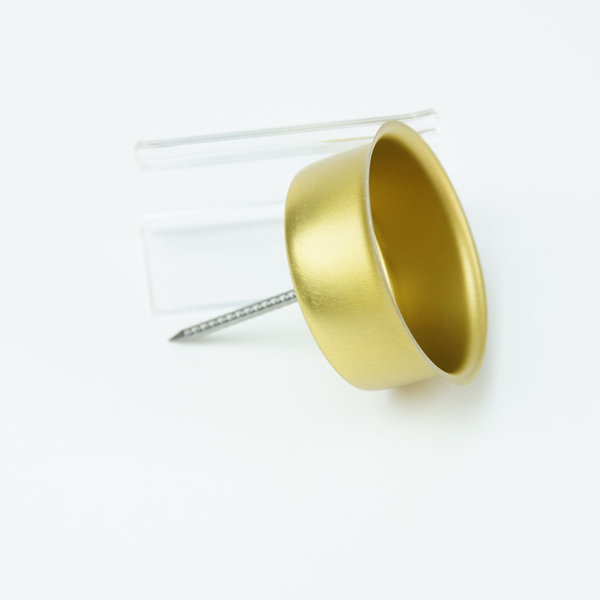 4er Set Teelichthalter 40mm zum stecken Adventskranz Gold / Silber