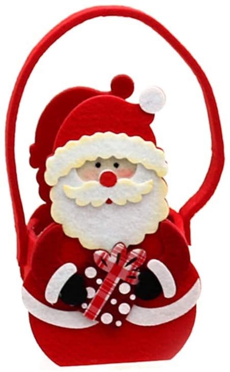 Geschenk Tasche Filz Weihnachten Weihnachtsmann Filztasche