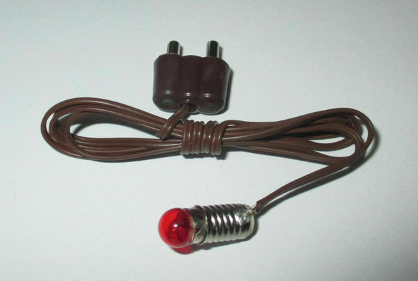 Ersatzlampe E10 Krippenbeleuchtung 3,5V mit Kabel und Stecker