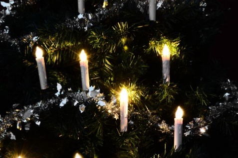 LED Baumbeleuchtung Kabellos 10 Kerzen warmweiß Batterie