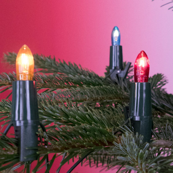 NARVA Weihnachtsbaumlichterkette bunt Spitzkerze 10-30 Lampen
