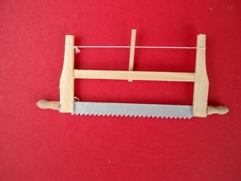 Handsäge 7cm  Holz Miniatur Werkzeug Minisäge Wichtel