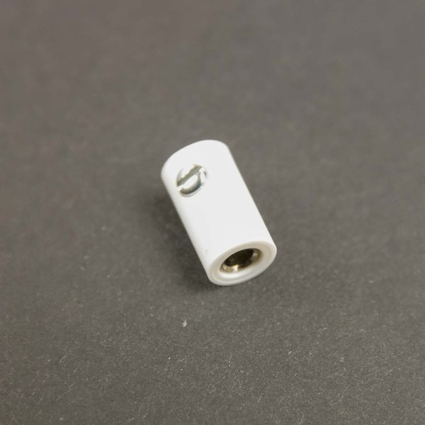 Ersatz Zwergstecker Kupplung-Muffe HO 2,6mm Weiß für Sterne, Miniaturen ,Krippen, Ersatzteil