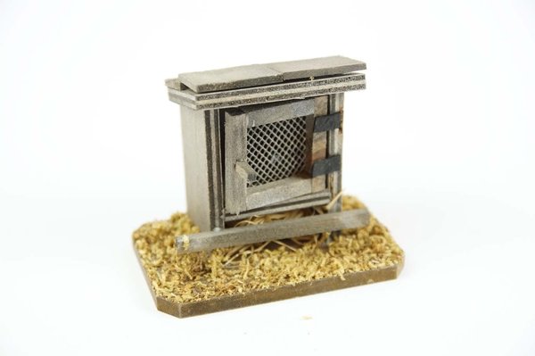 Hasenstall Mini 7cm Miniatur Holz Modellbau
