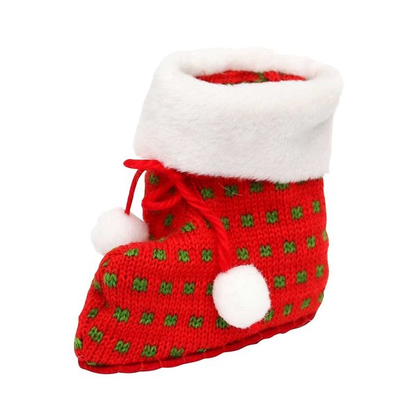2 x Weihnachts-Strick-Stiefel zum Befüllen Socke