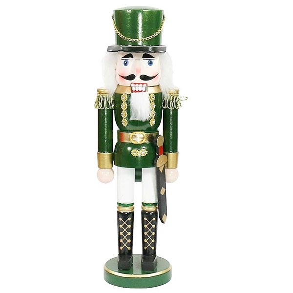 Nussknacker Grün 35cm Deko Figur Soldat