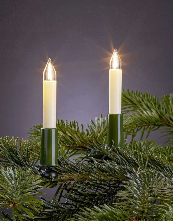 Weihnachtsbaumlichterkette Hellum 15 Schaftlampen