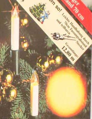 Weihnachtsbaumlichterkette Hellum 15 Schaftlampen