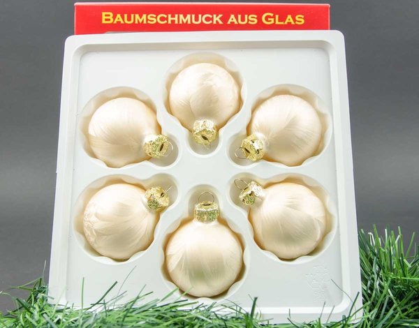 Weihnachtskugeln Thüringen Eis-Champagner Eislack Christbaumschmuck