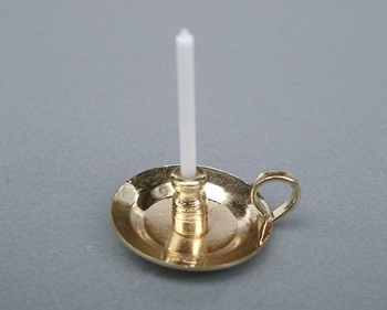 Kerzenständer 3cm Messing Miniatur Kerze