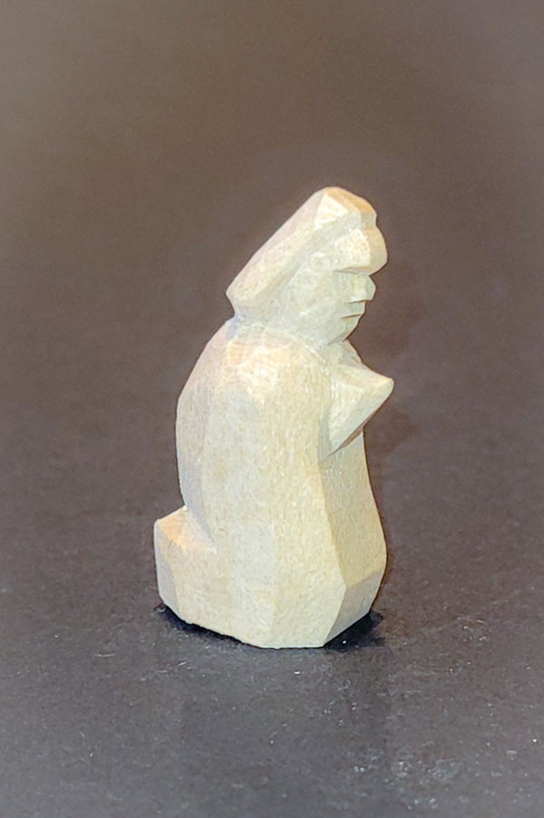Krippenfigur Maria 3,5cm geschnitzt Miniaturen Holz
