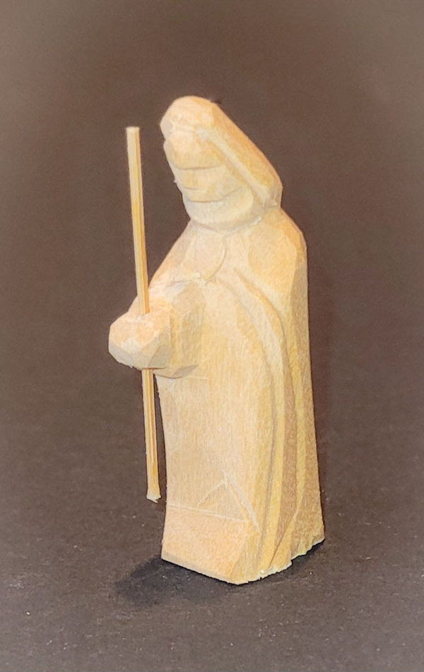 Krippenfigur Josef 5cm geschnitzt Miniaturen Holz
